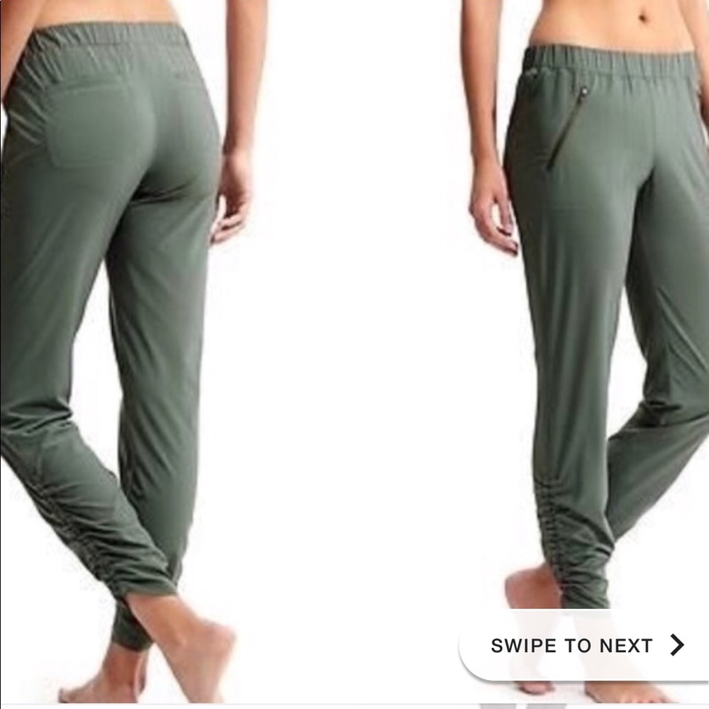 Army green athlete aspire joggers